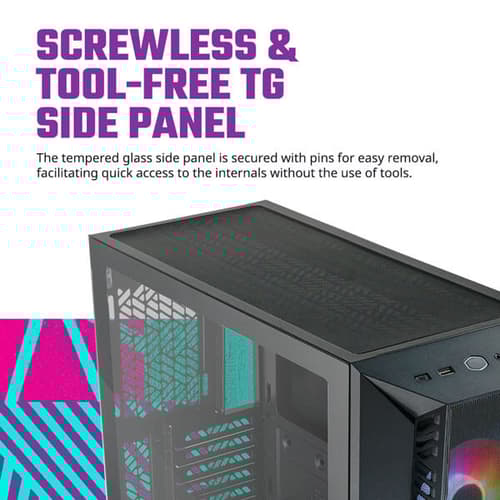 Cooler Master MasterBox MB520 Mesh ARGB ATX Mid Tower Case